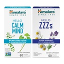 Relaxation, Focus 및 Concentration & Hello ZZZs with Melatonin with Sleep Support, 60 캡슐 각각 - 번들