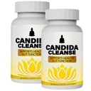 CandiFresh Candida Cleanse - Gut & Colon Support, Natural Herbal Formula, Oregano Leaf, Wormwood, Black Walnut, Caprylic Acid-1, 60 캡슐 (2) 포함