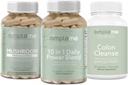 SIMPLEME Sea Moss 캡슐 10 에 1 파워 블렌드 고 콜론 Cleanse Detox 과 Multi-Mushroom Supplement Bundle 에 개선 면역력