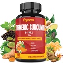 심황 Curcumin 캡슐 - Ashwagandha, Boswellia, Triphala, Ginger, Holy Basil, Moringa 및 Black Pepper - 150 알약 5 개월 공급