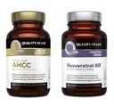 생활의 질 특징 Kinoko 금 AHCC와 Resveratrol SR는 방출 공식을 중단했습니다 - 면역, 건강한 시효 뭉치