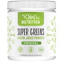 슈퍼 그린 분말 유기 혼합: 비 GMO 보충, 포함 Spirulina, Alfalfa, Spinach, Probiotics, 섬유 및 소화 효소, 인공 감미료 없음, 30 서빙