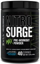 Jacked Factory Nitrosurge Max High Performance Pre Workout Powder - 강렬한 초점, 펌프, 부드러운 에너지, 내구시간을위한 사전 운동 w / Nootropic 재료 - 40 서빙, 전기 블루 라즈베리