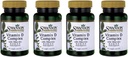 Swanson Vitamin D Complex 비타민 D2 & D3 - 뼈, 치과 및 면역 건강을위한 완벽한 선샤인 비타민 복합체 - 비타민 보충 (50 mcg, 60 Veggie 캡슐) 4 팩