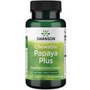 Swanson Chewable Papaya Plus 90 Chwbls 효소