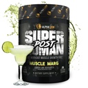 알파 사자 Superhuman 포스트 운동 분말, 근육 건축업자 음료, Creatine Monohydrate + Lean 근육 성장을 위해 더 많은 것, 힘 & 양, 여자 & 남자 (25 봉사, 근육 Marg)를 위한 보충교재