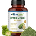 FineLand Bitter Melon 25:1 추출물 12,500mg 힘, 10% Bitter 원리, 160 Vegan 캡슐, 강화한 건강, 표준화되고 집중된 25X 추출물, 미국에서 만든 비 GMO