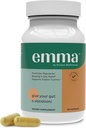 Emma Gut Health - 가스 및 Bloating Relief, 변비, 누출 방지 수리 - Gut Cleanse & Restore Digestion - Bowel Movement 규제. Probiotics 및 Laxative 대안, 60 캡슐