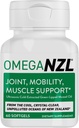 본래 Omega-3 합동 지원 보충교재, 제일 자연적인 근육 기복, 녹색 Lipped Mussel 기름, 60 Softgels, 물고기 없음 aftertaste