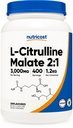 Nutricost L-Citrulline 말레이트 분말 (2:1) 1.2KG
