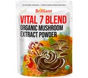 Ellie의 최고의 7 버섯 분말 추출물 유기 혼합 - Reishi, Lion's Mane, Chaga, Turkey Tail, Cordyceps, Maitake & Shiitake - Double Extracted - Pure No Fillers - 8oz / 228 1g 서빙 ...