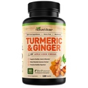 Nature 's Base Turmeric and Ginger Supplement - Curcumin, Apple Cider Vinegar & BioPerine Black Pepper Extract - 95 % Curcuminoids - 120 캡슐