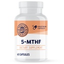 Vimergy 5-MTHF 캡슐 – 60 서빙 (1 캡슐/세빙) 8500mcg L-Methylfolate Glucosamine 및 500 mcg 비타민 B12 보충 – 여성과 남성 Vegan 5 mthf (60 ct)를 위한 유효한 Folate 보충교재