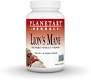 Planetary Herbals Lion's Mane, Memory, Focus 및 Mood*, 1,000mg - 90 Vegan 캡슐