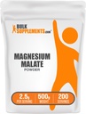 BulkSupplements.com 마그네슘 말레이트 분말 - 마그네슘 보충 교재, 높은 Bioavailabilty - Unflavored & 글루텐 무료, 봉사 당 2.5g, 500g (1.1 lbs) (1의 포장)