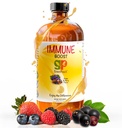 GreenPeach Liquid Immune Support for Kids – 비타민 C, D, E 및 아연으로 유기농 엘더베리 시럽 | 유아 면역 부스터