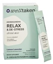 Ashwagandha Relax & De-Stress Powder - 레몬 라벤더 14ct 상자 - 600mg Ashwagandha, 200mg L-Theanine, Holy Basil - 스트레스, Relaxation - Vegan, 추가 설탕 없음 - 14 서빙