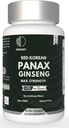 Panax 인삼 캡슐 500 MG 서빙 에너지, 기억 & 두뇌 건강 지원, 비 GMO (60 캡슐의 포장)