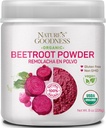 Nature 's Goodness Beet Root Powder – 56 서빙 (8oz) - 에너지, 체력, 심장 건강 및 운동 성능을위한 Nitric 산화물 부스터