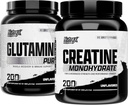 Nutrex 연구 크레아틴 Monohydrate 분말 200 봉사 & L 글루타민 분말 200 봉사 뭉치