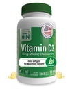 Health Thru Nutrition 비타민 D3 2000iu 365 Mini Softgel for Max Benefits | 년 공급 | 50mcg Cholecalciferol | 제 3 자 시험 | 비 GMO USP EVOO의 급료 | 면역력 지원