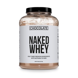 NAKED Whey Protein Supplement Powder, 초콜릿, GMO Free, Soy Free, Gluten Free Aid Muscle Growth and Recovery 60 서빙, 5 Ib