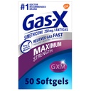 가스-X 최대 힘 가스 기복 Softgels Simethicone를 가진 250 mg 완화 기복 - 50 조사