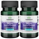 Swanson Iron (Ferrous Fumarate) - 에너지 지원을 촉진하는 광물 보충 - 산소 납품 및 지방산 Metabolism 60 Sgels (2 팩)에 있는 높 농도 공식 원조