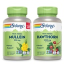 SOLARAY Mullein 잎 330 mg 및 Hawthorn Berry 캡슐 1050 mg - 전반적인 건강 및 웰빙을위한 영양 지원 번 - Vegan, Non-GMO, 60 일 보증, 실험실 검증, 200 / 180 VegCaps