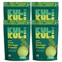 Kuli Kuli Moringa Oleifera 유기 잎 분말 & 녹색 Smoothie, 100% 순수한 USDA는 & 비 GMO Moringa 분말, 매끈함, 차 및 음식, 4 팩에 중대한 증명했습니다