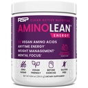 RSP NUTRITION AminoLean Pre 운동 분말, Vegan BCAA 아미노산, 자연적인 카페인, 남자 & 여자, 30 봉사를 위한 Preworkout 부스트를 가진 아미노산 에너지 & 무게 관리