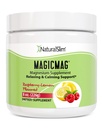 NaturalSlim Magicmag 순수 마그네슘 시트레이트 분말 스트레스, 변비, 근육, 심장 건강, 수면 지원 | 라즈베리 레몬 마그네슘 보충 - 8oz 음료 혼합 (솔로)