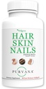 Wellgenix Purvana 머리, 피부, 손톱 - 일 Softgel - 2500mcg Biotin, DMAE, MSM, 말 꼬리, 포도씨 추출물 - 노화 방지, PCOS & Postpartum 머리 성장, 강한 못 (90 조사)