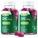 남성과 여성을위한 VITEEY 아연 Gummies - 아연 보충제 50mg - 면역 부스트 및 피부 건강 - Vegan, 글루텐 무료 - 120 카운트