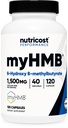 Nutricost myHMB 캡슐 1,500MG 칼슘 HMB 서빙 당, 120 캡슐, 40 서빙 - 성능 라인, 칼슘 B- 하이드 록시 B-Methylbutyrate Monohydrate