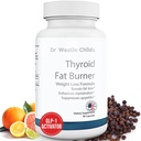 Dr. Westin Childs Thyroid Fat Burner - 허리 트리밍을위한 Hashimoto의 & Hyperthyroidism, Bloating, 30 서빙을위한 여성을위한 빠른 행동 열성 체중 감소 보충