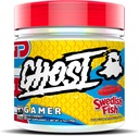 GHOST 게이머 : 에너지 및 초점 지원 포뮬러 - 40 서빙, 스웨덴어 물고기 - Nootropics & 자연 카페인, 정확도 및 반응 시간 - Vegan, 글루텐 프리