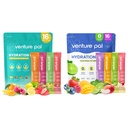 벤처 Pal Sugar Free Electrolyte Powder Packets - Rapid Hydration & Party Recovery 용 액체 일일 IV 음료 믹스 | 5 비타민 & 7 일 전동| Keto Friendly | Non-GMO | 인증 Vegan | 16 스틱