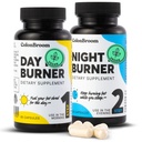 ColonBroom Day & Night 버너 보충제, Inulin, L-carnitine, Coenzyme Q 10, Paradise 및 More의 곡물, Colon Broom 60 Vegan 캡슐 용기 당