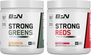 BARE PERFORMANCE NUTRITION BPN 강한 녹색 (Pineapple Coconut) 및 레드 (Strawberry) Superfood 번들
