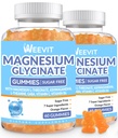 설탕 - 무료 마그네슘 글리세린 Gummies L-Threonate, Ashwagandha, L-Theanine, GABA, 비타민 C, B6를 가진 여자와 남자를 위한 마그네슘 보충교재