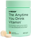 H-PROOF 언제 당신이 음료 비타민, 간 건강 & 면역 지원 Electrolytes, 우유 이틀 및 비타민 B & C - 40 Chewable 정제 (20 서빙), Vegan, Tangerine