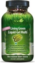 Irwin Naturals Women's Living Green Liquid-Gel Multi - 120 Liquid Softgels - 70 Essential Nutrients, 비타민 및 미네랄이 포함되어 있습니다.