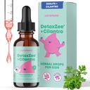 JoySpring DetoxZee Cilantro Drops for Kids - Zeolite & Cilantro Extract의 천연 해독 지원 - 어린이 및 유아를위한 Gentle Whole-Body Cleanse - Kid-Friendly Liquid Detox, 30 서빙