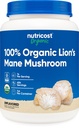 Nutricost 유기 사자 Mane 버섯 분말 1LB - 공인 USDA 유기