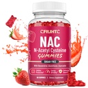 CFILIHTC NAC Gummies 600mg의 Glutathione, Resveratrol, 마그네슘, CoQ10, 산화 방지제 & 면역 지원, 딸기 풍미 60 Gummies를 위한 N Acetyl Cysteine 보충교재