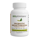 BiOptimizers Probiotic Breakthrough – Lactobacillus Plantarum OM Probiotics & Prebiotics Health Supplement for Gut, Digestive & Immune Support Probiotics for Women Men Elderly– 60 Vegan 캡슐