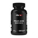Folic 산 1 mg (1000 mcg) (비타민 B9) - 500 채식 정제 - 필수 Prenatal 및 Postnatal 비타민