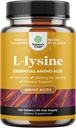 Nature Craft L-Lysine Free Form Capsules - Eye Health Lip Care Collagen Synthesis 및 Immune 지원을위한 고강도 L-Lysine 보충 - Essential Amino Acid - 1000mg / 서빙 - 100 카운트
