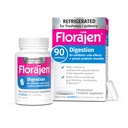 Florajen Digestion Probiotic - 변비 및 Bloating 구호를위한 고급 구트 건강 보충 - 15 억 라이브 문화 - 멀티 - 변형 포뮬레이션 및 신선도를 위해 냉장 - 90 캡슐